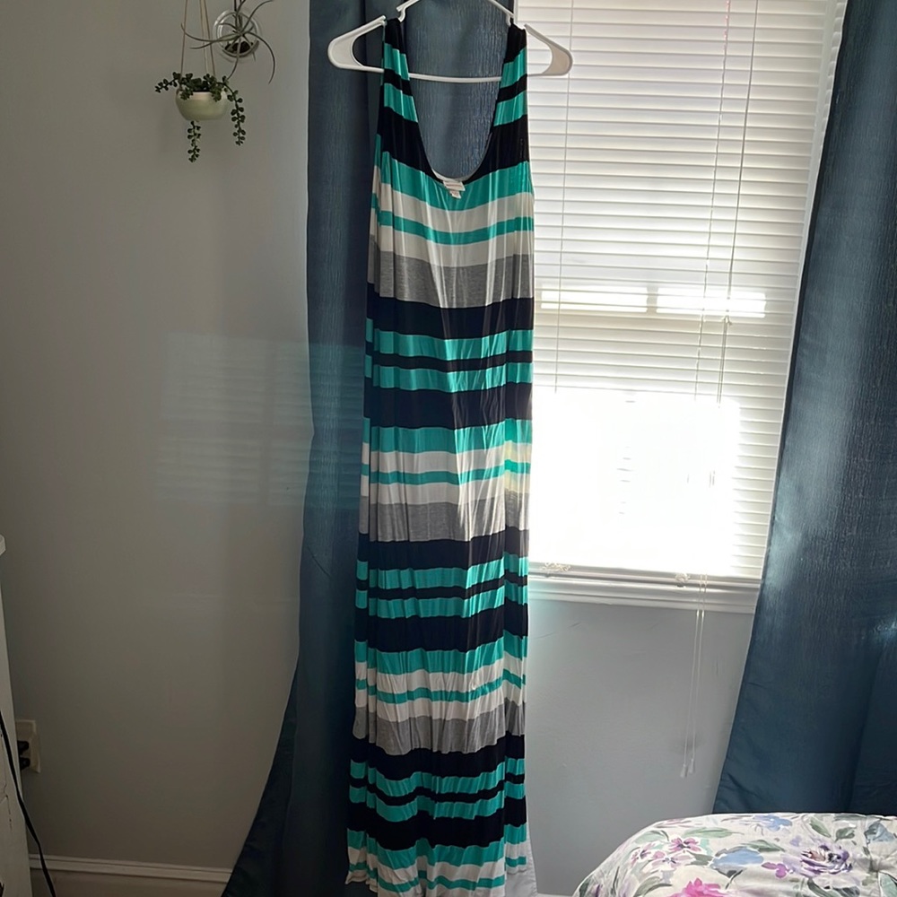 Striped cotton summer dress